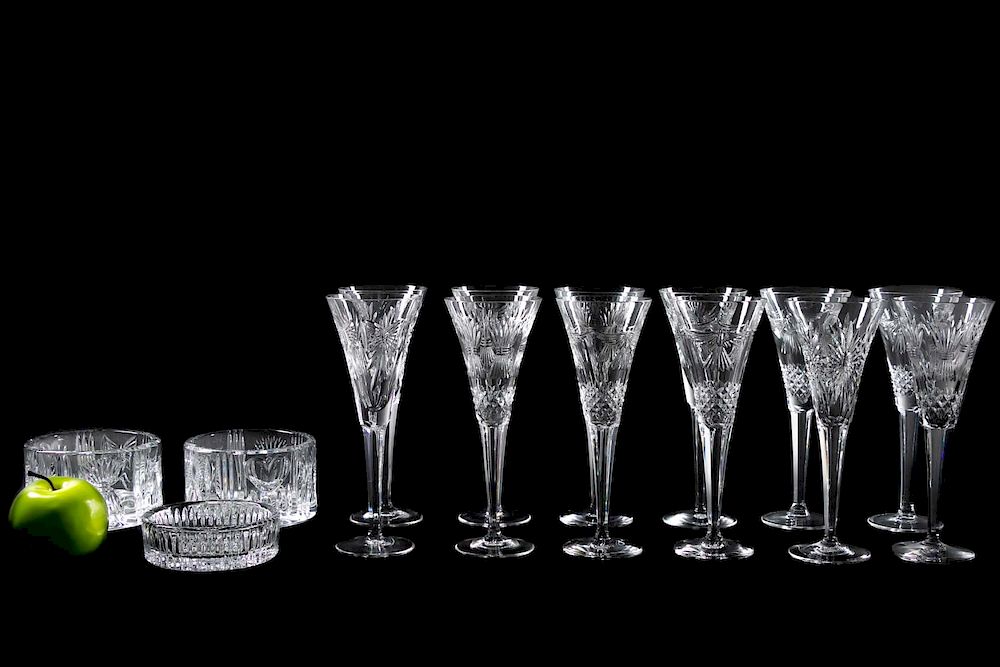 Appraisal: Waterford Crystal Millennium Series Stemware pieces th century Waterford Crystal