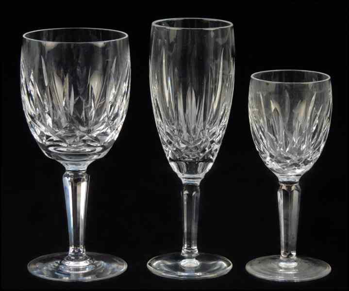 Appraisal: WATERFORD CRYSTAL STEMWARE SERVICE Comprised of fourteen champagne flutes six