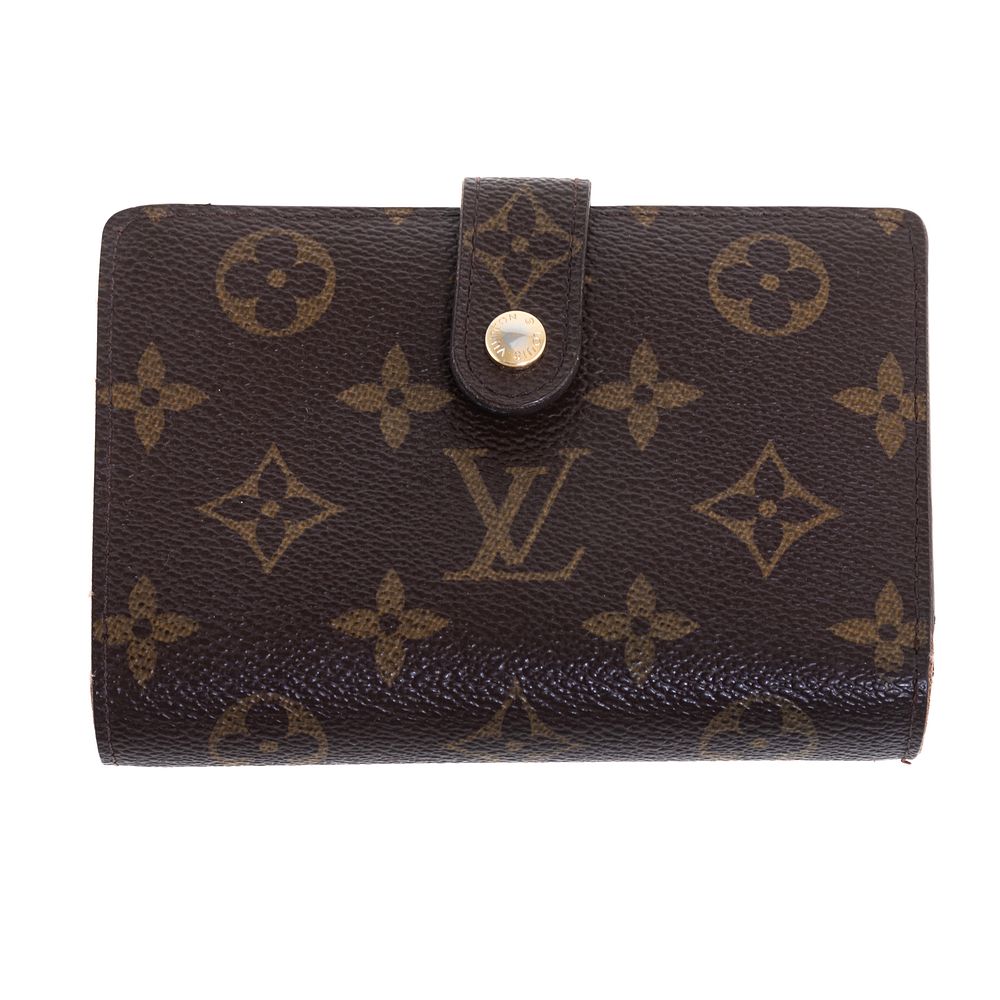 Appraisal: A Louis Vuitton Monogram French Purse Wallet A brown and