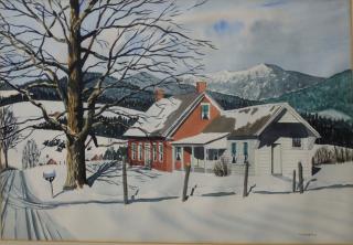 Appraisal: W Kenneth Hoyt Vt Th C Waterbury Center Vt Watercolor