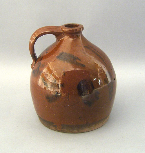 Appraisal: Redware jug th c h