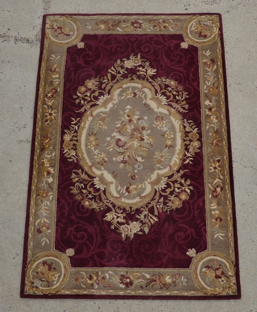 Appraisal: Savonnerie Style Area Carpet th c Length Width