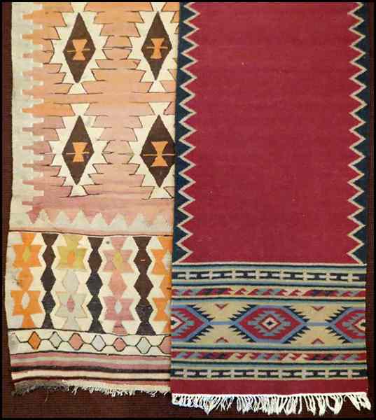 Appraisal: KILIM RUG Together with a runner Rug ' '' x