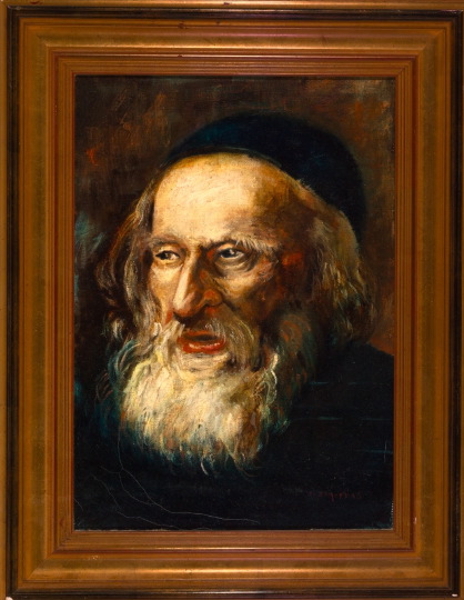 Appraisal: After Bencion Zukerman European - Portrait of a Bearded Elderly