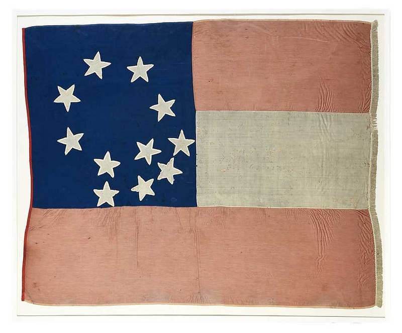 Appraisal: First National Flag Captured at Fort Donelson Tennessee circa a