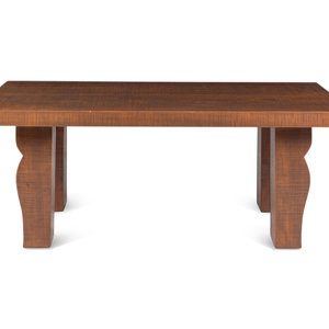 Appraisal: A Contemporary Hardwood Dining Table Height x length x width