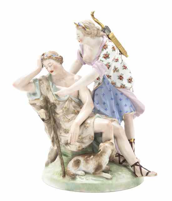 Appraisal: A Berlin K P M Porcelain Figural Group depicting Diana