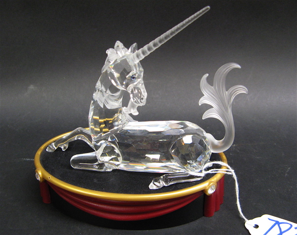 Appraisal: SWAROVSKI AUSTRIAN CUT CRYSTAL UNICORN designed by Martin Zendron for