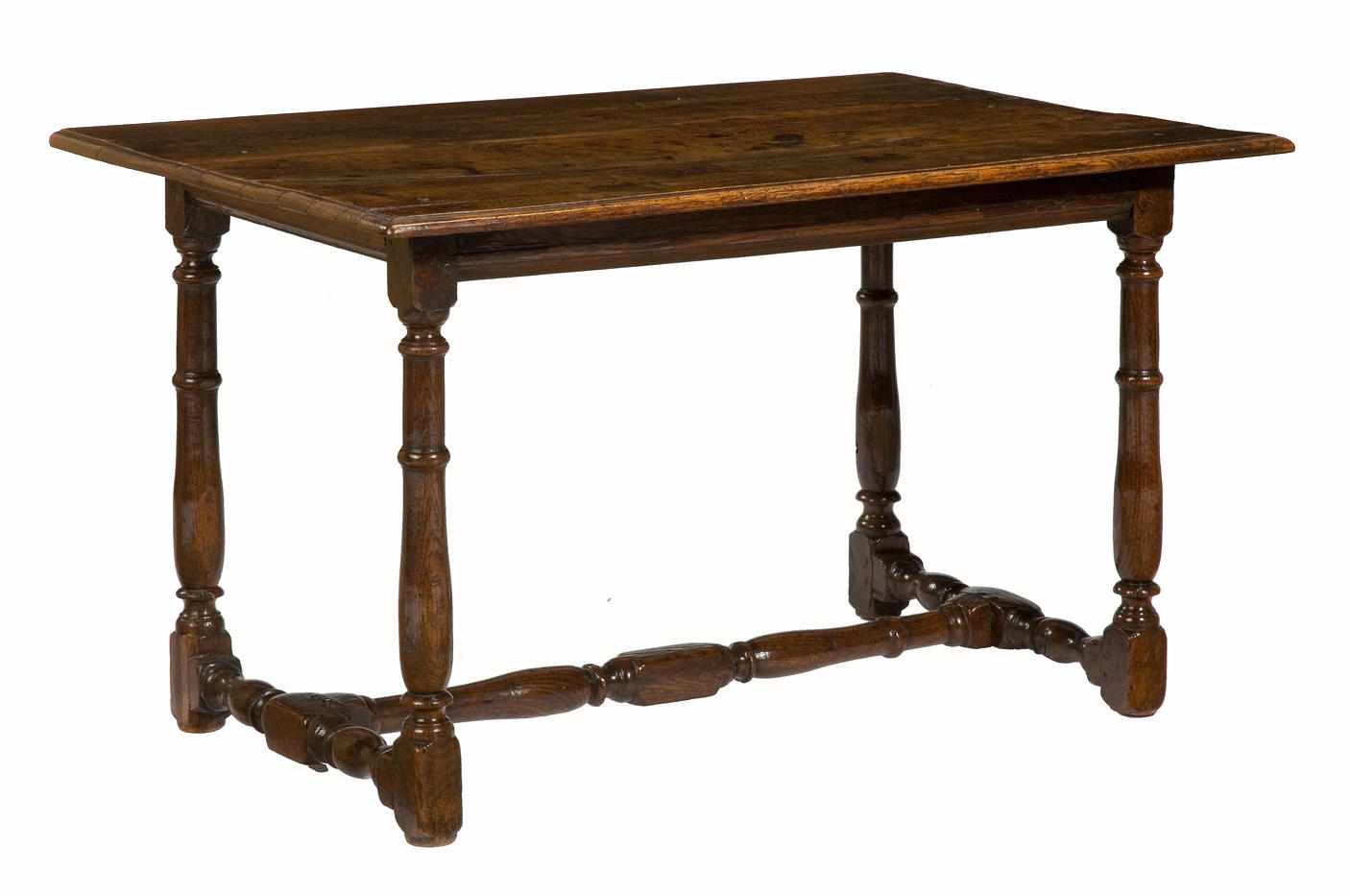 Appraisal: A William and Mary oak low occasional table late th