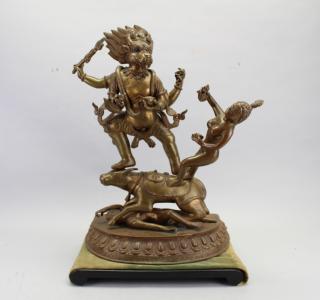 Appraisal: Antique Bronze Karura Altarpiece India Antique Bronze Karura Altarpiece India