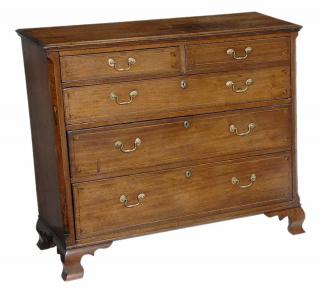 Appraisal: Very Rare Tennessee Federal Inlaid Walnut Chest of Drawers attributed