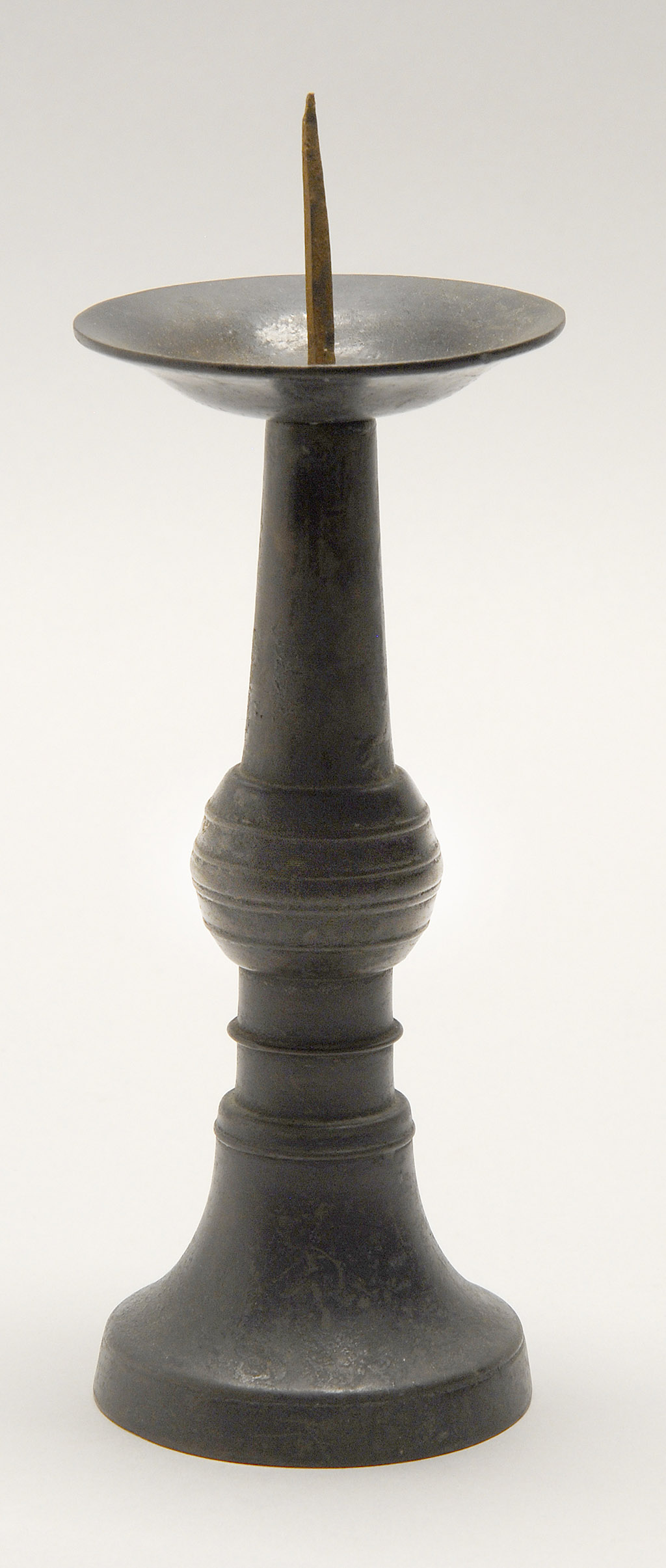 Appraisal: BRONZE PRICKET STICK Meiji PeriodRemovable bob che Height cm ConditionOverall