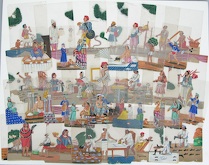 Appraisal: Thirty Nine Paintings on Mica of Indian Trades India th