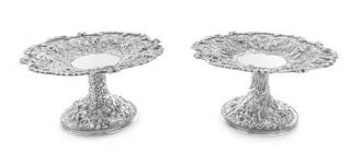 Appraisal: A Pair of American Silver Tazze S Kirk Son Baltimore