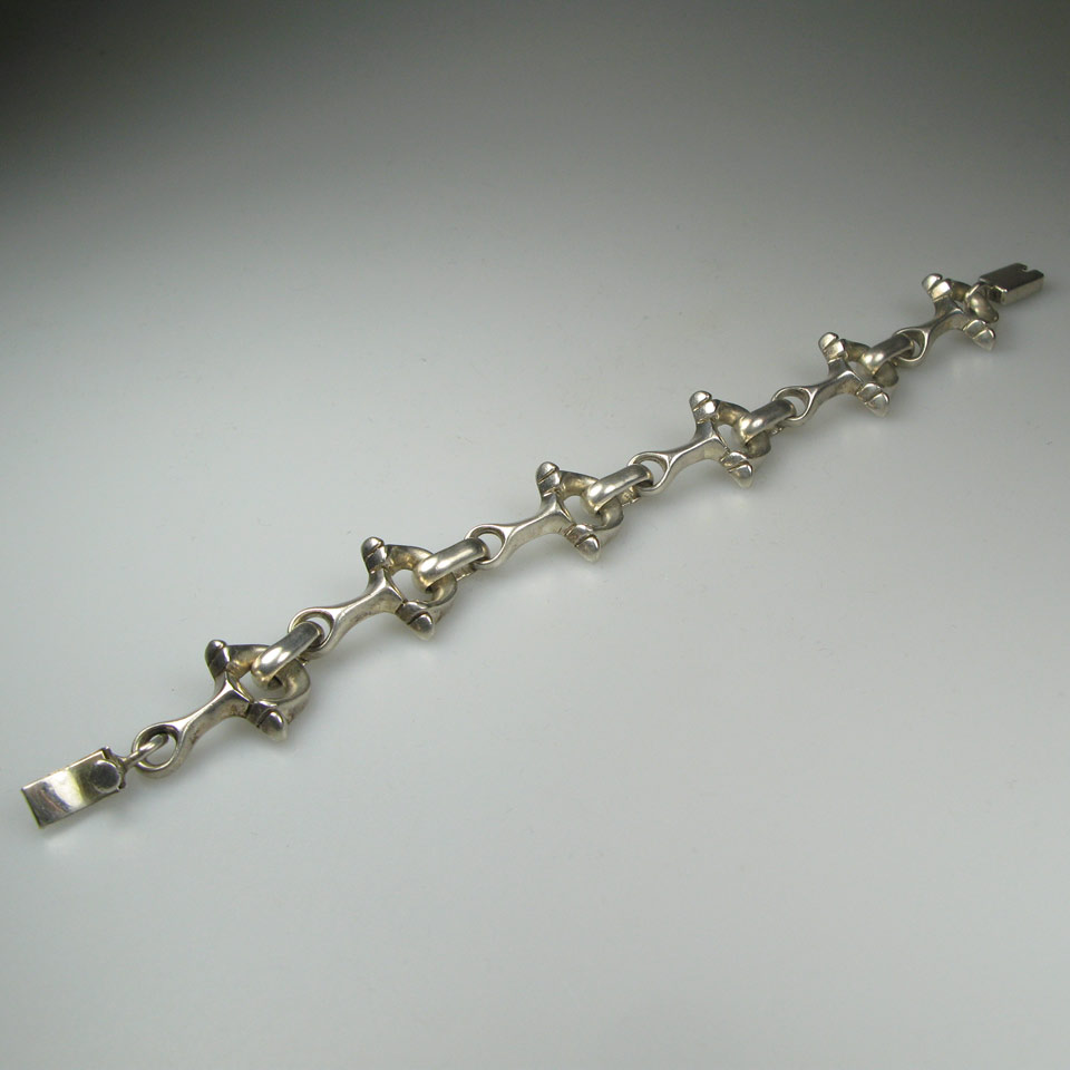 Appraisal: Mexican Sterling Silver Bracelet marked TR- Length - cm