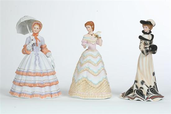 Appraisal: THREE LENOX FIGURINES Tea at the Ritz h Springtime Promenade