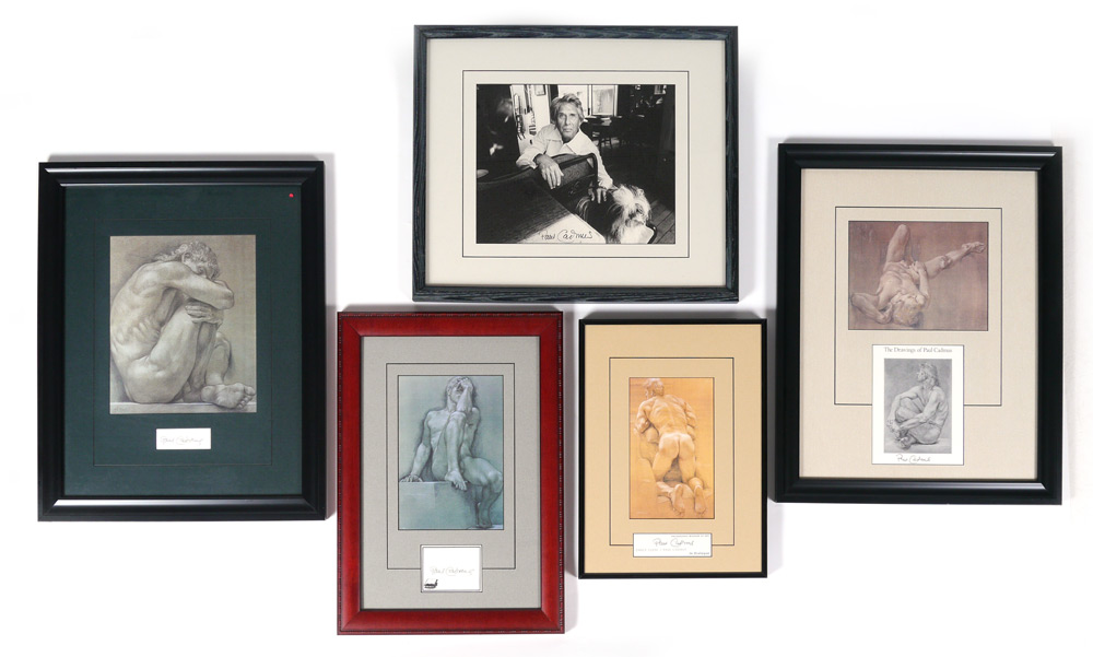 Appraisal: PAUL CADMUS PRINTS WITH AUTOGRAPHS PHOTOGRAPH framed offset lithograph prints