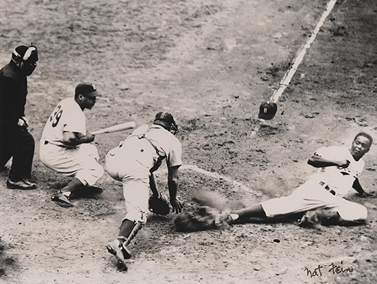 Appraisal: FEIN NAT - Jackie Robinson Steals Home World Series Silver