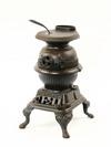 Appraisal: MINIATURE CAST IRON STOVE - Late th c 'Spark' brand