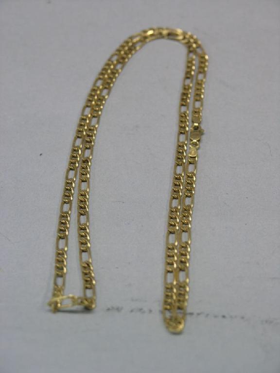 Appraisal: A ct gold link chain grams -