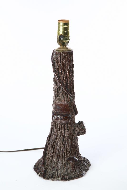 Appraisal: SEWERTILE TABLE LAMP American probably Ohio early th century Tree