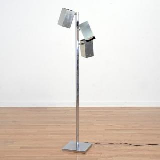 Appraisal: Koch Lowy chromed metal floor lamp Koch Lowy chromed metal