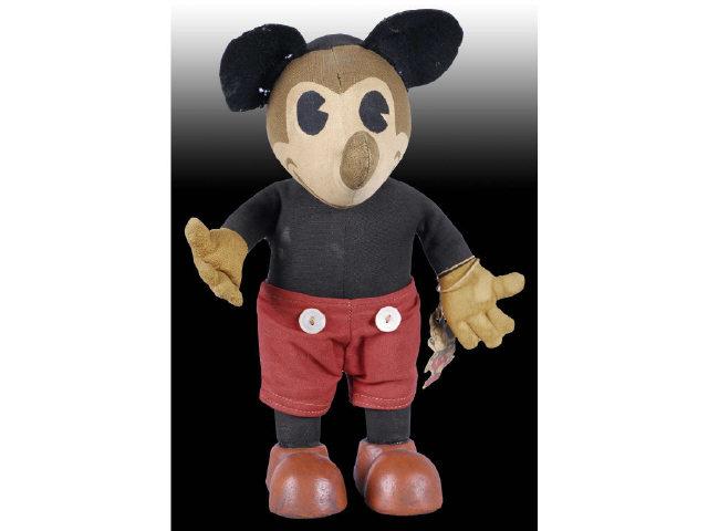 Appraisal: Walt Disney Knickerbocker Mickey Mouse Doll Description Original Disney paper