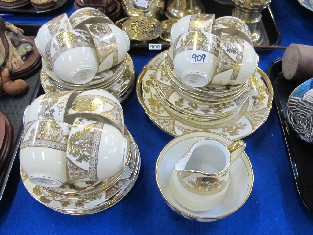 Appraisal: Noritake gilt decorated twelve setting teaset