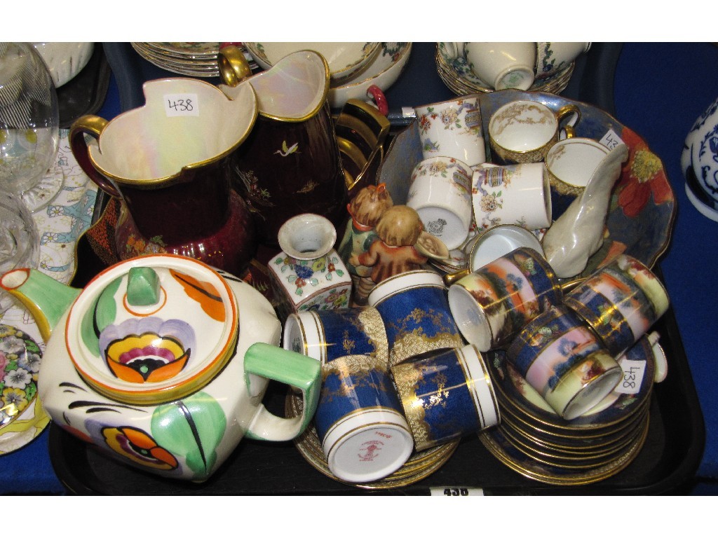 Appraisal: Tray of assorted ceramics to include Carlton Ware Rouge Royale