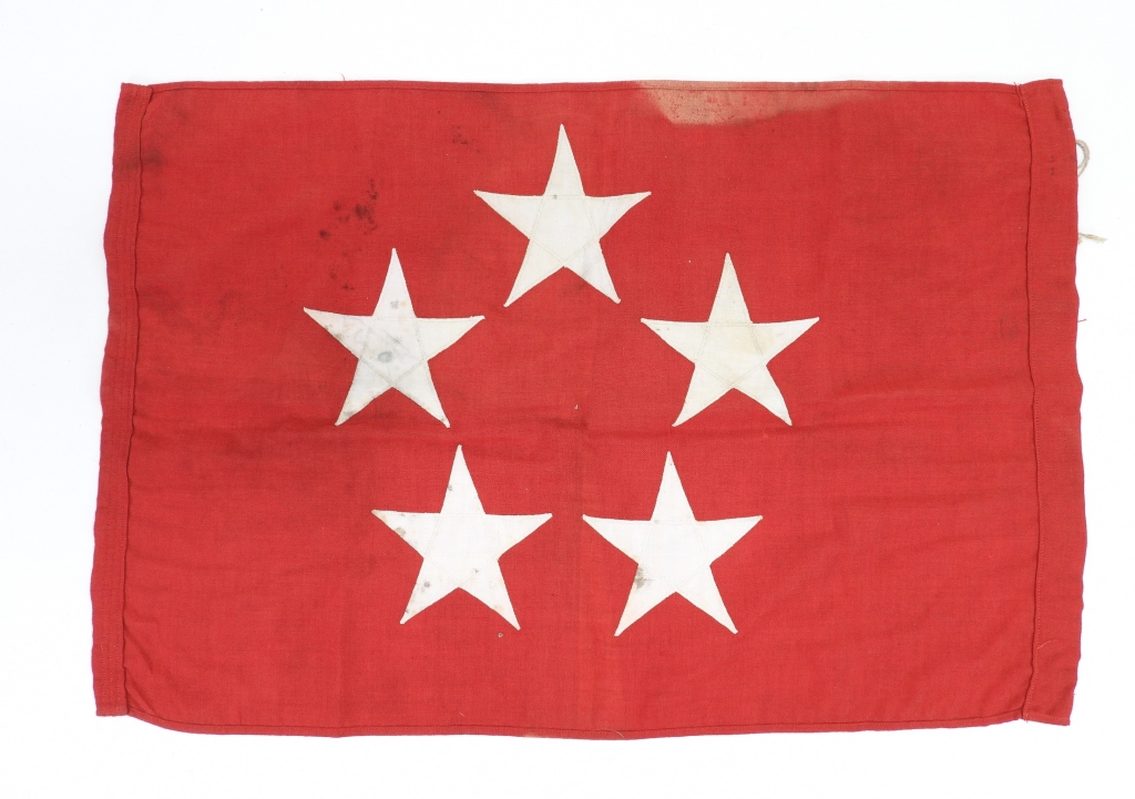 Appraisal: U S WWII FIVE-STAR GENERAL OF THE ARMY FLAG United