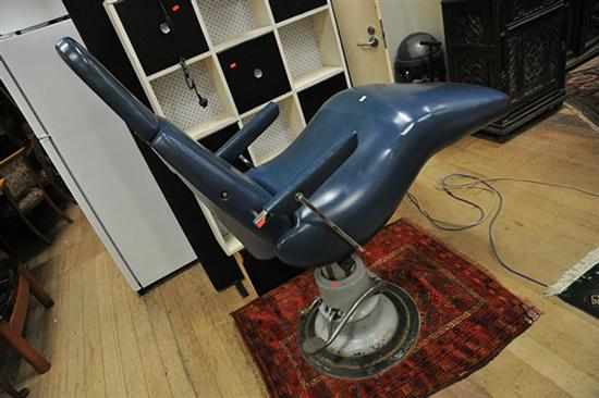 Appraisal: A 'S VINYL AND CHROME DENTIST CHAIR