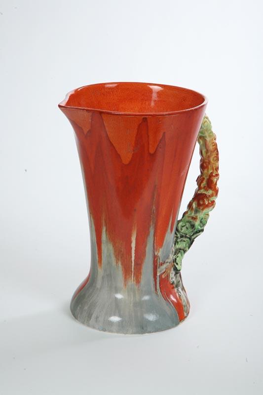 Appraisal: CLARICE CLIFF PITCHER My Garden designed for Wilkinson Ltd Mottled