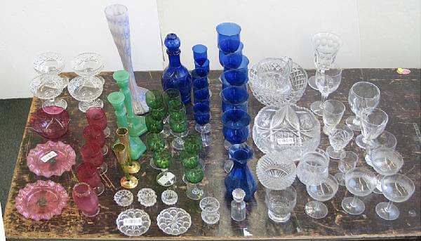 Appraisal: An assembled suite of engraved stemware late th early th