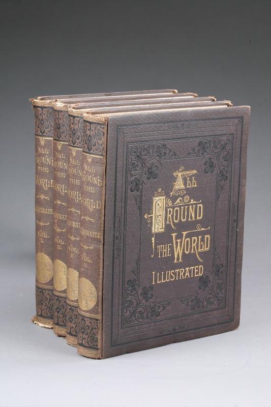 Appraisal: FOUR VOLUMES OF ALL AROUND THE WORLD BOOKS Illustrated x