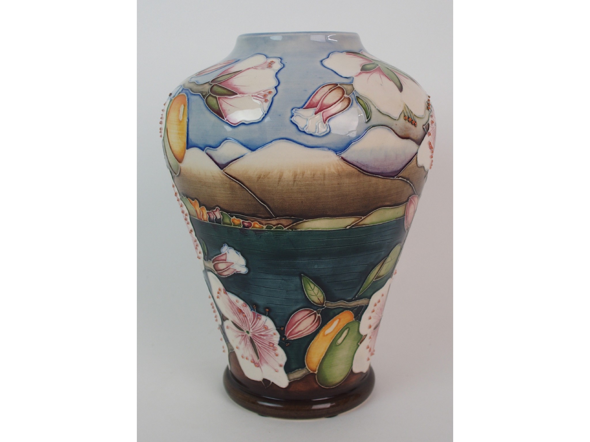 Appraisal: A Moorcroft Pottery Elounda vase designed by Alicia Amisondated bulbous-form