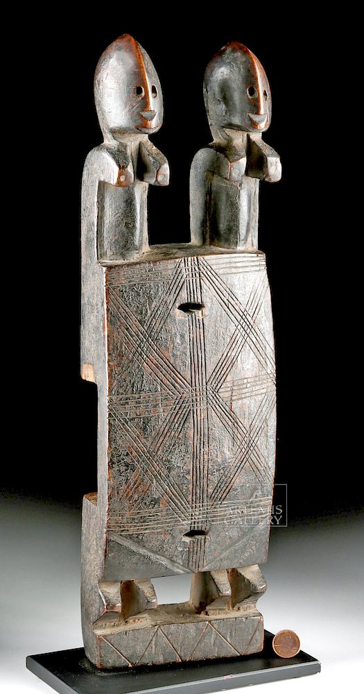 Appraisal: Beautiful th C West African Dogon Wooden Lock West Africa