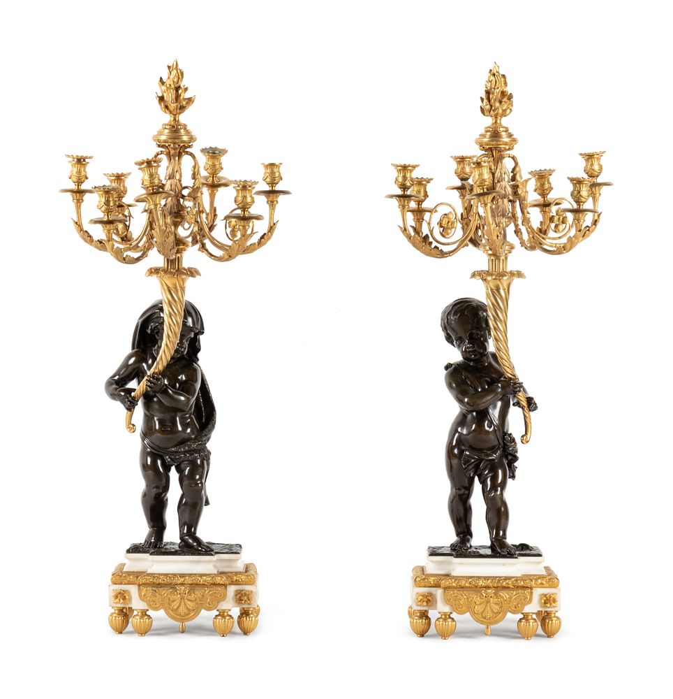 Appraisal: A Fine Pair of Large Louis XVI Style Marble and