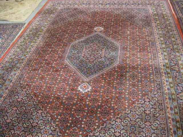 Appraisal: Tabriz Persian Handmade Room Size Rug intricate geometric floral thick