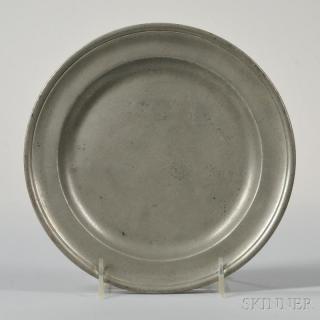 Appraisal: Pewter Plate Frederick Bassett II New York New York -