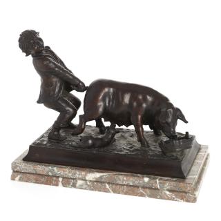 Appraisal: Vincenzo Cinque bronze sculpture Vincenzo Cinque bronze sculpture Vincenzo Cinque