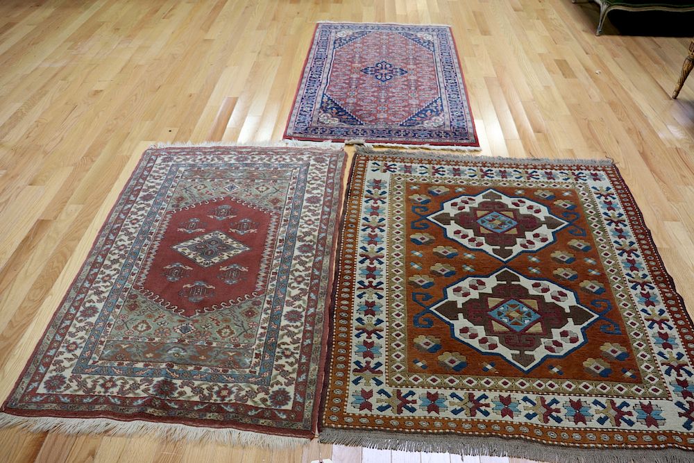 Appraisal: Vintage And Finely Hand Woven Area Carpets From a Pleasantville