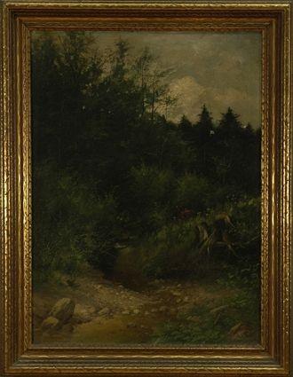 Appraisal: Continental School th Century Woodland Scene Oil on canvas signed