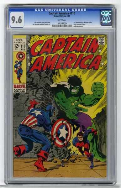 Appraisal: Captain America CGC Marvel Comics Jim Steranko story and cover