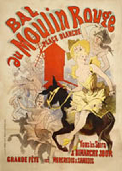 Appraisal: Jules Cheret Bal au Moulin Rouge poster Jules Cheret Bal