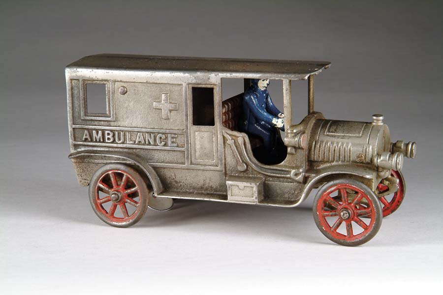 Appraisal: LARGE EARLY KENTON AMBULANCE Fine early automotive ambulance Nickel-plated with