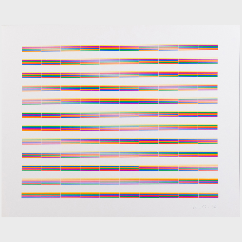 Appraisal: LAURA GRISI - STRIPES The set of seven lithographs in