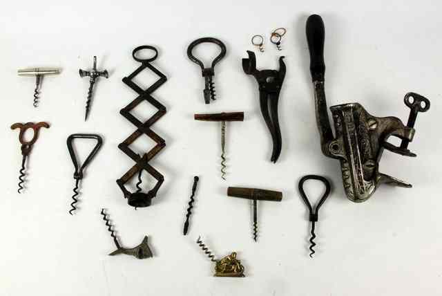 Appraisal: A table top corkscrew and sundry other corkscrews