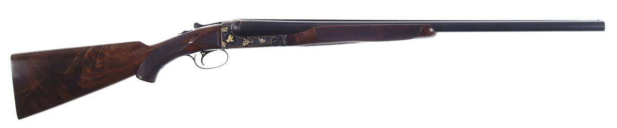 Appraisal: FABULOUS CASED JOHN ADAMS ENGRAVED WINCHESTER MODEL DBL BBL SHOTGUN