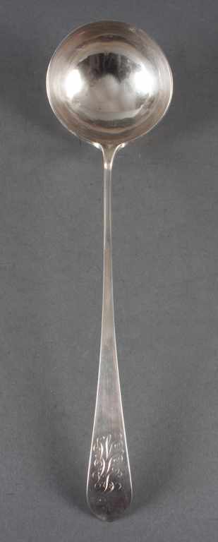 Appraisal: American silver ladle George Aiken Baltimore circa in L ozt