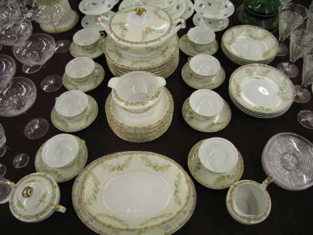 Appraisal: pc China Service for elegant floral made in Japan most